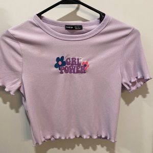 Girl power purple t-shirt